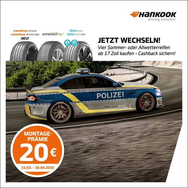 Hankook Montageprämie